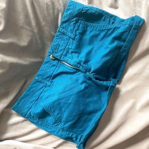 American Eagle Outfitters Cotton Teal Shorts